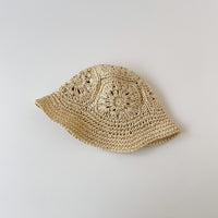 Children's Straw Hat Summer Sun Protection Large Eaves Shade