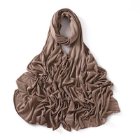 56 Colors Solid Color Modal Scarf Small Size Monochrome Jersey Veil Mercerized Cotton Scarf