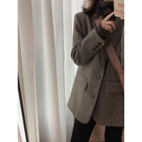 Womens Korean-style Loose Wool Coat
