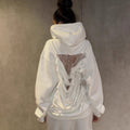 Women's Sexy See-through Mesh Patchwork Hoodie