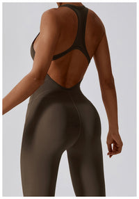 High Elastic One-piece Yoga Jumpsuit Women