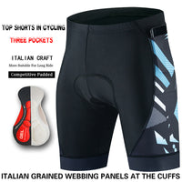 Three Pocket Bike Riding Shorts Men's Summer Hygroscopic Sweating Tight Silicone