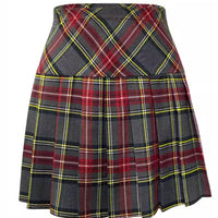 Women's Stripe College Style Pleated Skirt