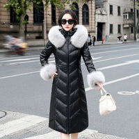 Women's Medium Length Autumn And Winter Hooded Fashion Slim Coat Trend