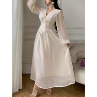 Fashionable And Elegant Long-sleeved Dress For Women