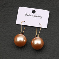 Large Pearl Silver Pearl Ear Clips For Women
