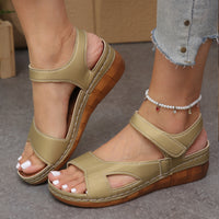 New Style Floral-patterned Chunky-sole Fashion Sandals