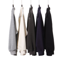 Japanese Retro Heavyweight 420g Silver Fox Fleece Solid Color Lapel Zip-up Jacket