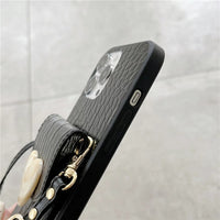 Can Be Strapped Diagonally Pattern Card Coin Purse Case
