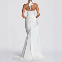 Womens Fashion V-Neck Sexy Slim-Fit Dress