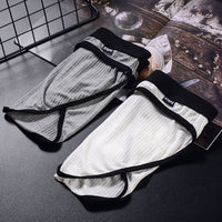Men's Fashionable Threaded Modal Comfort And Breathable Triangle Shorts