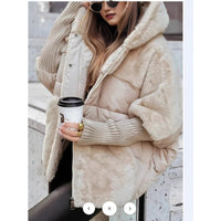 Womens Loose-Fit Patchwork Cotton Padded Jacket