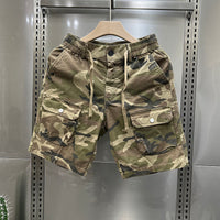 Camouflage Shorts Loose Cargo Men's Outerwear Casual Fifth Pants