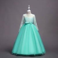 Kids Long Flower Girl Dress Dress