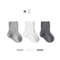 Baby  Autumn New Style Non-tight Leg Socks Pure Color