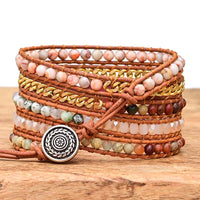 A 5 Layer Hand Woven Bohemian Style Bracelet