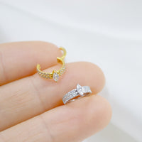 Titanium Steel European And American Entry Lux Full Diamond Earrings
