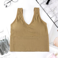 V-neck Pit Strip Sports Yoga Vest