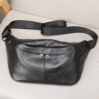 Leather Waist Bag Large Capacity Convenient For Men