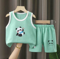 Children's Vest Suit Summer Pure Cotton