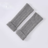 Knitted Fingerless Wool-blend Thermal Knit Gloves