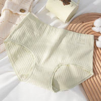 7A Antibacterial Pure Cotton Women's Underwear Graphene Crotch Printed Mid Waist