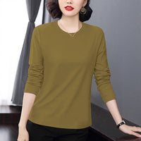 T-shirt Long Sleeve Middle-aged Mom Loose Wear Bottoming Shirt Top