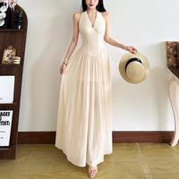 V-neck Slimming Sleeveless Dress For Women