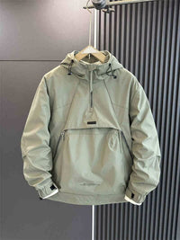 Submachine Jacket With Half Zipper Pullover Hood