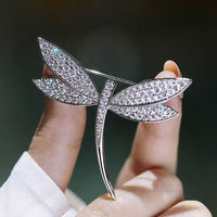 New Style Micro-Pave Rhinestone Dragonfly Brooch For Women