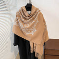 Textured Embroidered Scarf Winter All-matching Spring And Autumn Imitation Cashmere