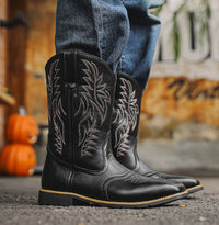 Men's Shoes Autumn New Leather Boots