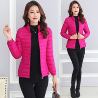 Short Lightweight Slim Fit Cotton Coat For Women
