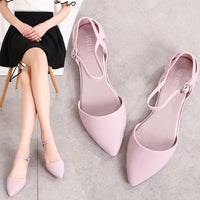 Korean Style Baotou Sandals Female Summer Flat Jelly