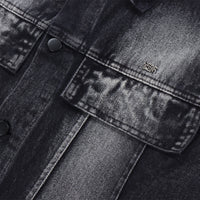 All-match Washed Vintage Washed Lapel Workwear Jacket American Casual