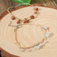 Bohemian Multicolor Pebble Anklet For Women
