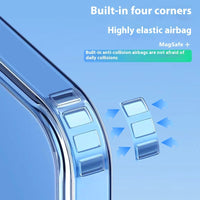 Straight Edge Airbag All-inclusive Drop-resistant Magnetic Transparent Phone Case