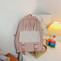Cute Soft Girl  Backpack Elementary School