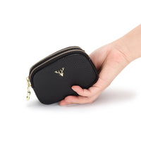 Women's Genuine Leather Coin Purse Petite Cute And Handheld Mini Size