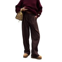 Retro Corduroy EuropeanAmerican-Style Draping Loose Casual Pants