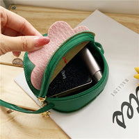 Girls Cute Strawberry Cross-body Men And Women Baby Coin Purse Decoration Bag