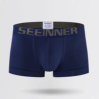 Men's Cotton Rib Solid Color Boxers