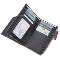 Men's Short Wallet Multifunctional Zipper Bag