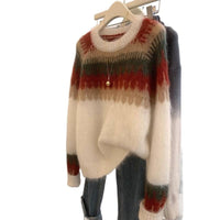 Simple All-matching Cream Strawberry Mohair Clothing