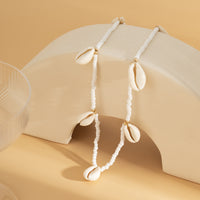 Women's Braided Simple Rice Bead Shell Tassel Waist Chain