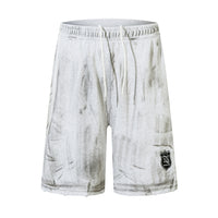 Men Punk Ripped Distressed Straight Shorts