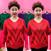 Base Shirt Mom Wear Casual Loose Elastic Slimming Youthful-looking