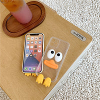Compatible with  , Three-dimensional Cartoon Duck All-inclusive Phone Case