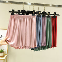 Summer High-waist Loose-fitting Skirt-trousers Capri Pants Wide-leg