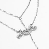 Summer Trendy Female Geometric Rhinestone Alloy Necklace